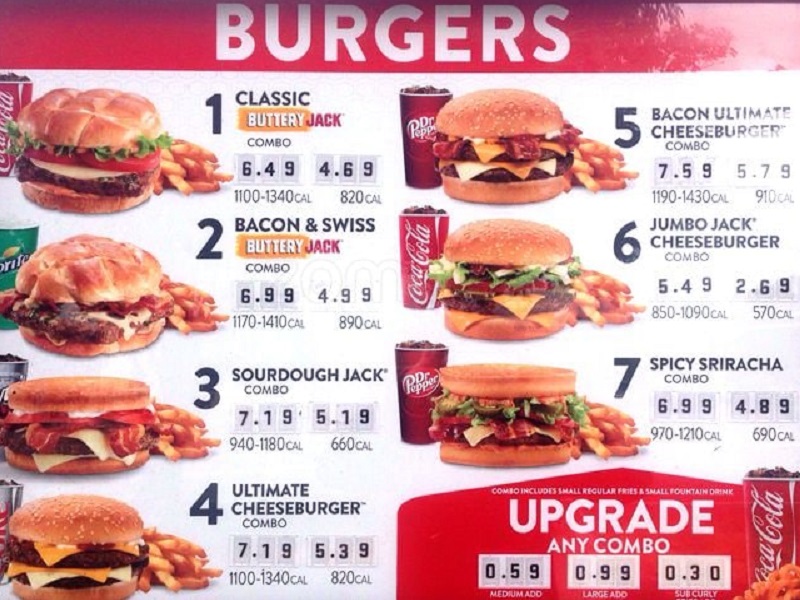 jack in the box menu