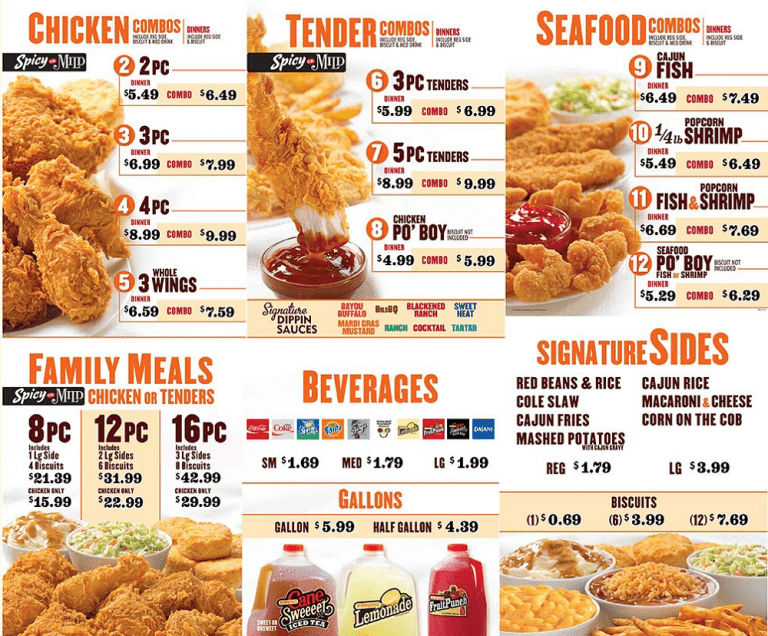 Popeyes Menu Prices 2023 Store & Mall Hours Today
